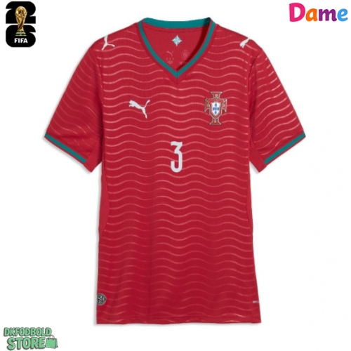 Portugal Ruben Dias #3 Replika Hjemmebanetrøje Dame VM 2026 Kortærmet